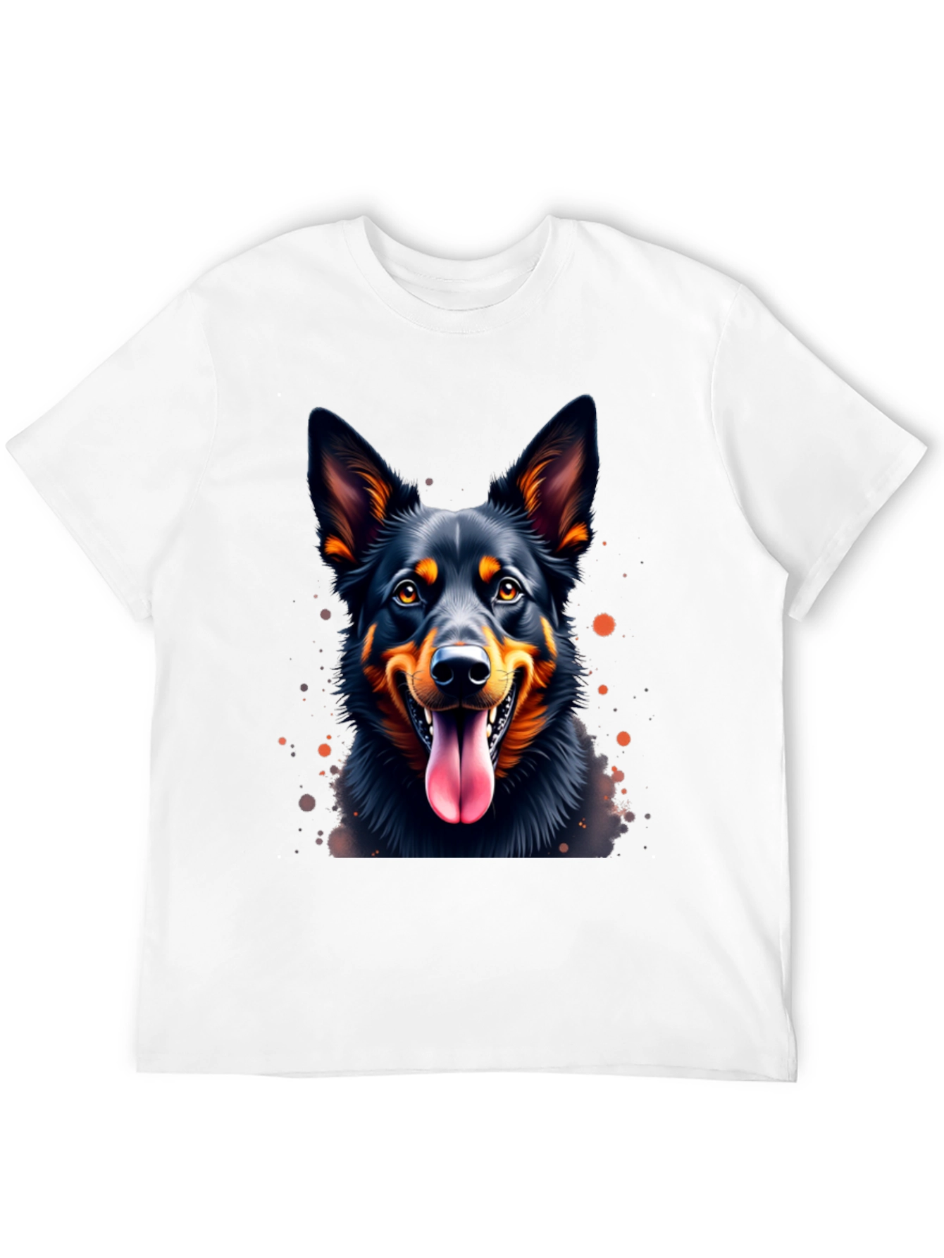 Black Dog Lover's Black T-Shirt view 12