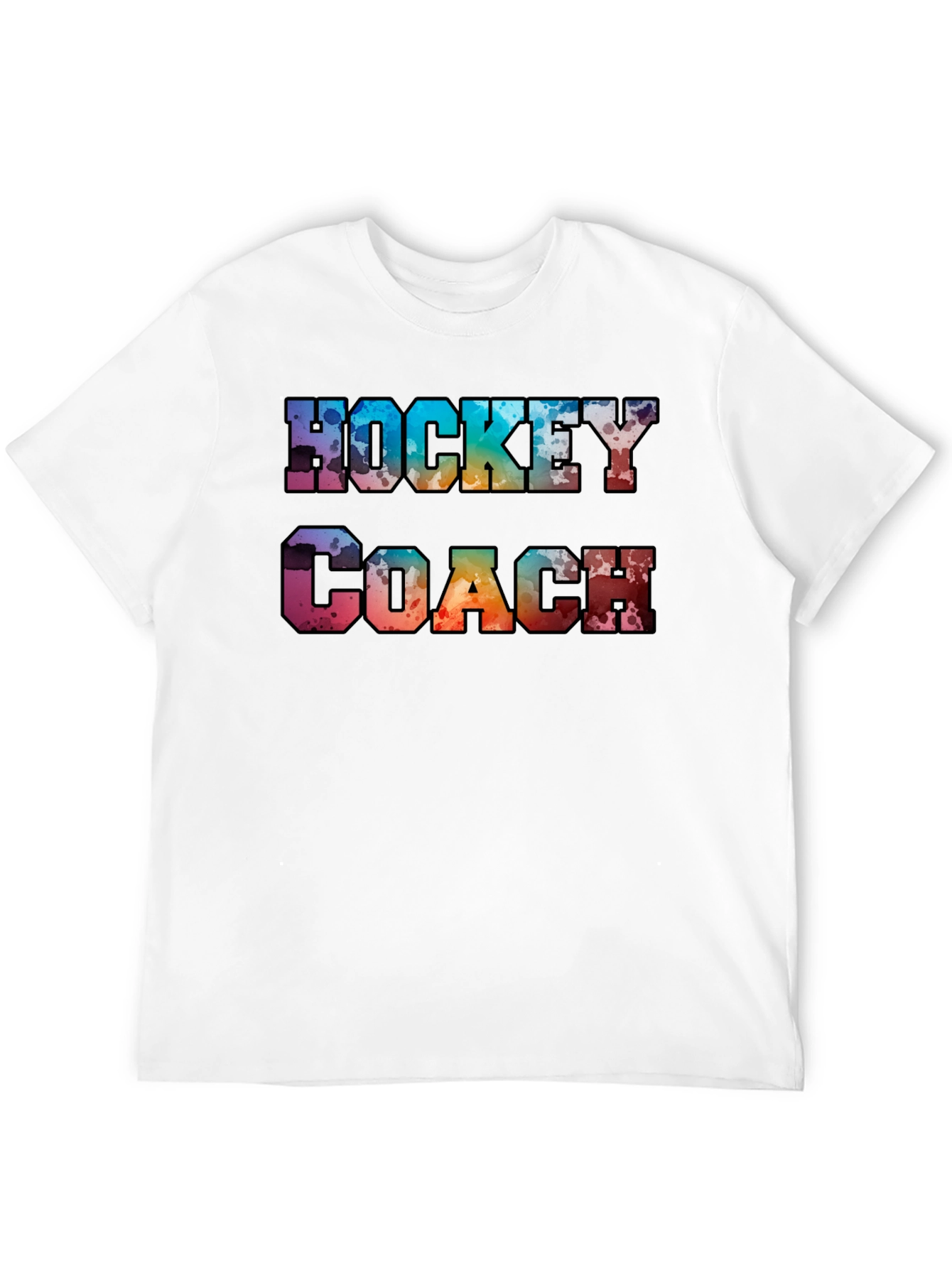 Black Hockey Coach Graphic Tee view 12