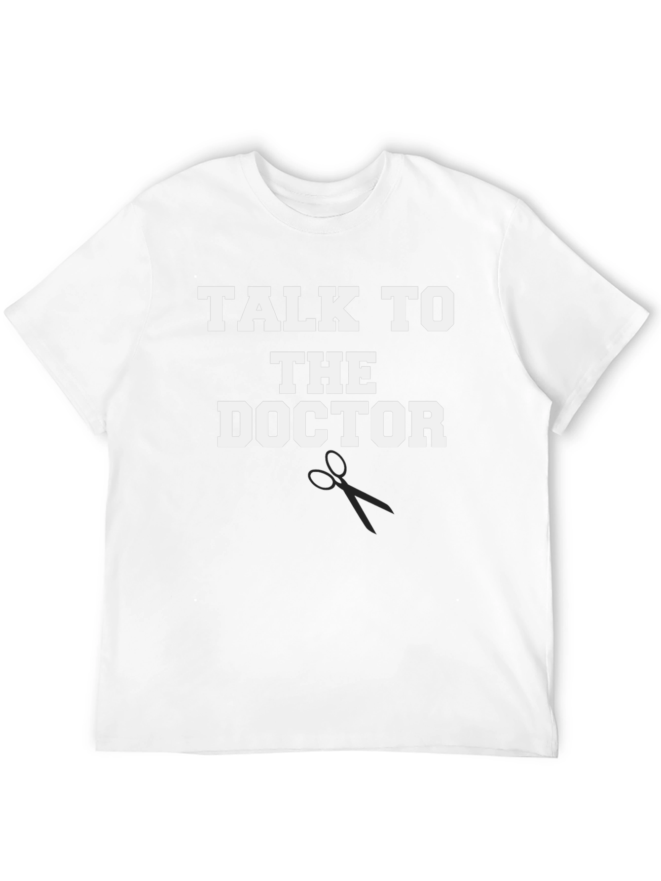 Black Talk to the Doctor T-Shirt, Novelty Tee view 12