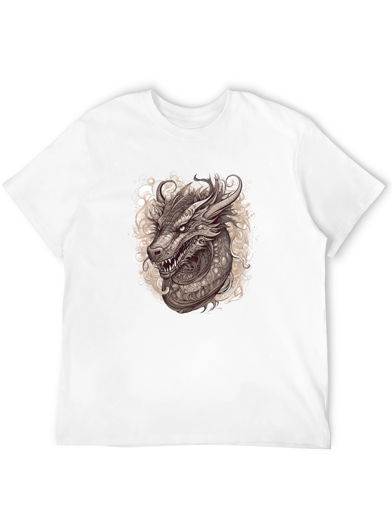 Black Dragon Graphic Tee - Stylish Black Cotton Blend view 12