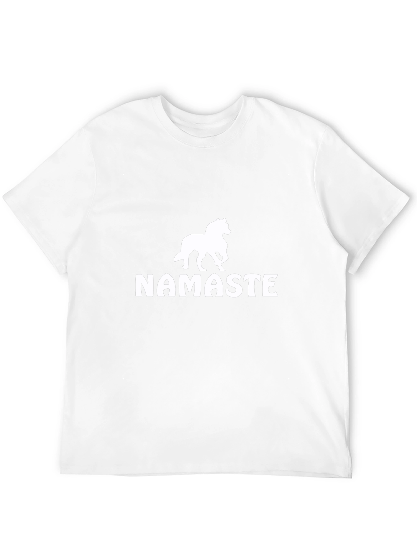 Black Namaste Horse T-Shirt -  Black Unisex Tee view 12