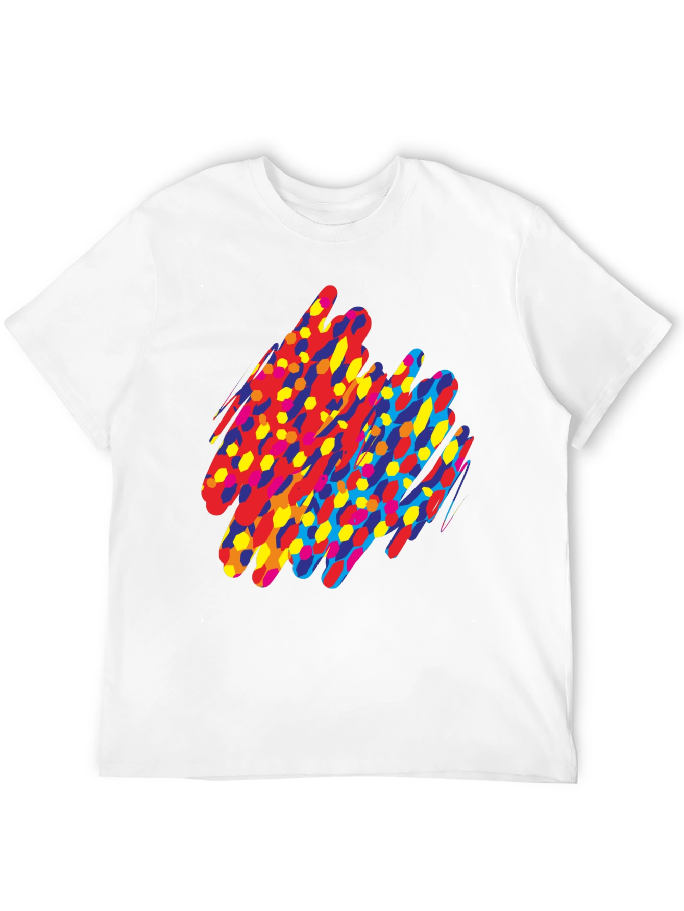 Black Abstract Graphic Print Black T-Shirt view 12