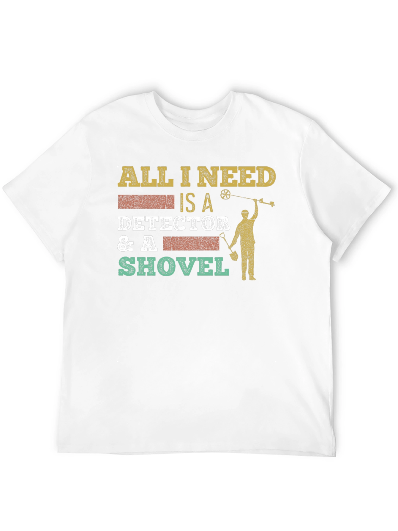 Black Detector & Shovel T-Shirt: Metal Detecting Apparel view 12
