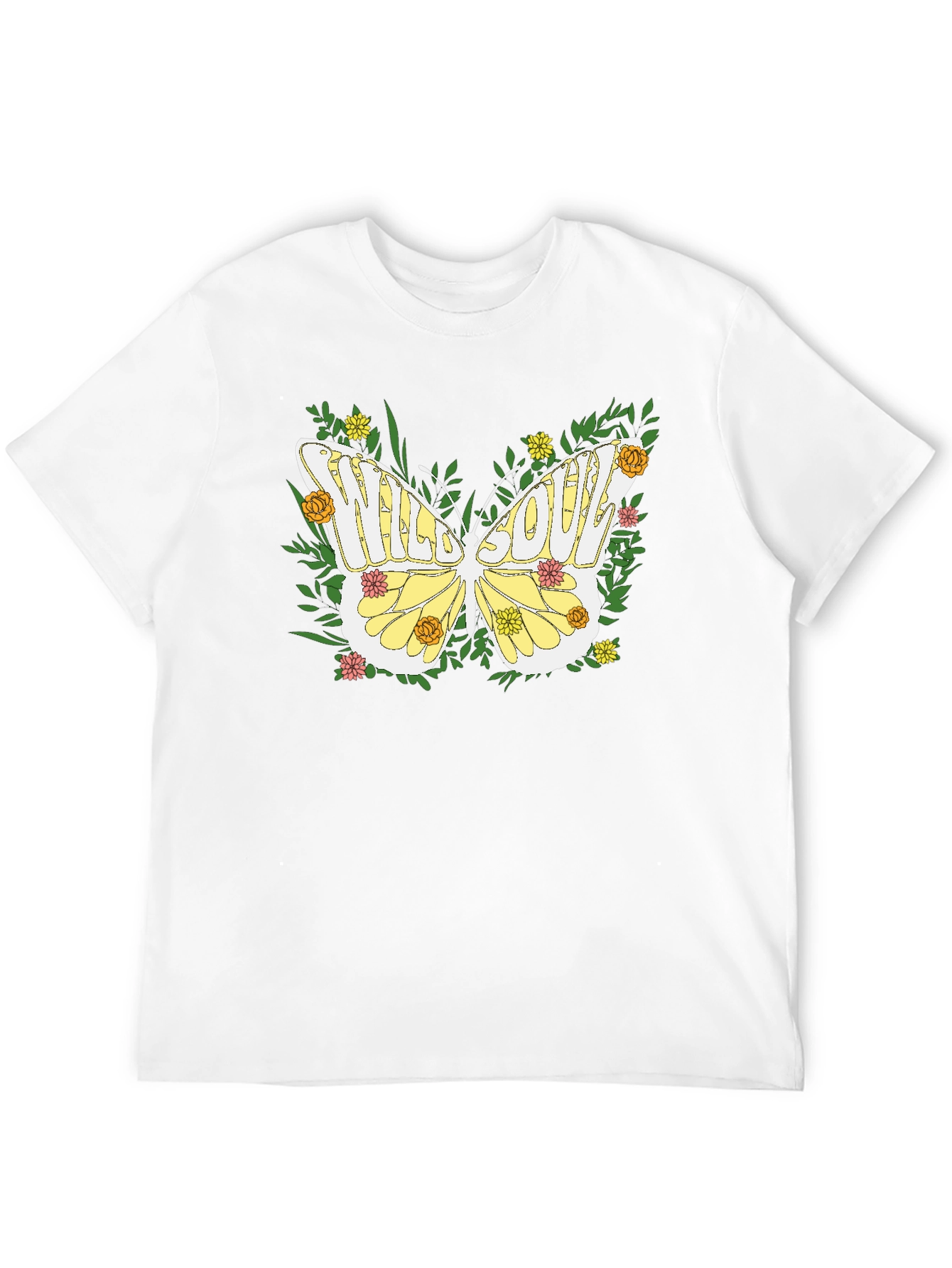 Black Wild Soul Butterfly Graphic Tee - Nature Inspired Comfort view 12