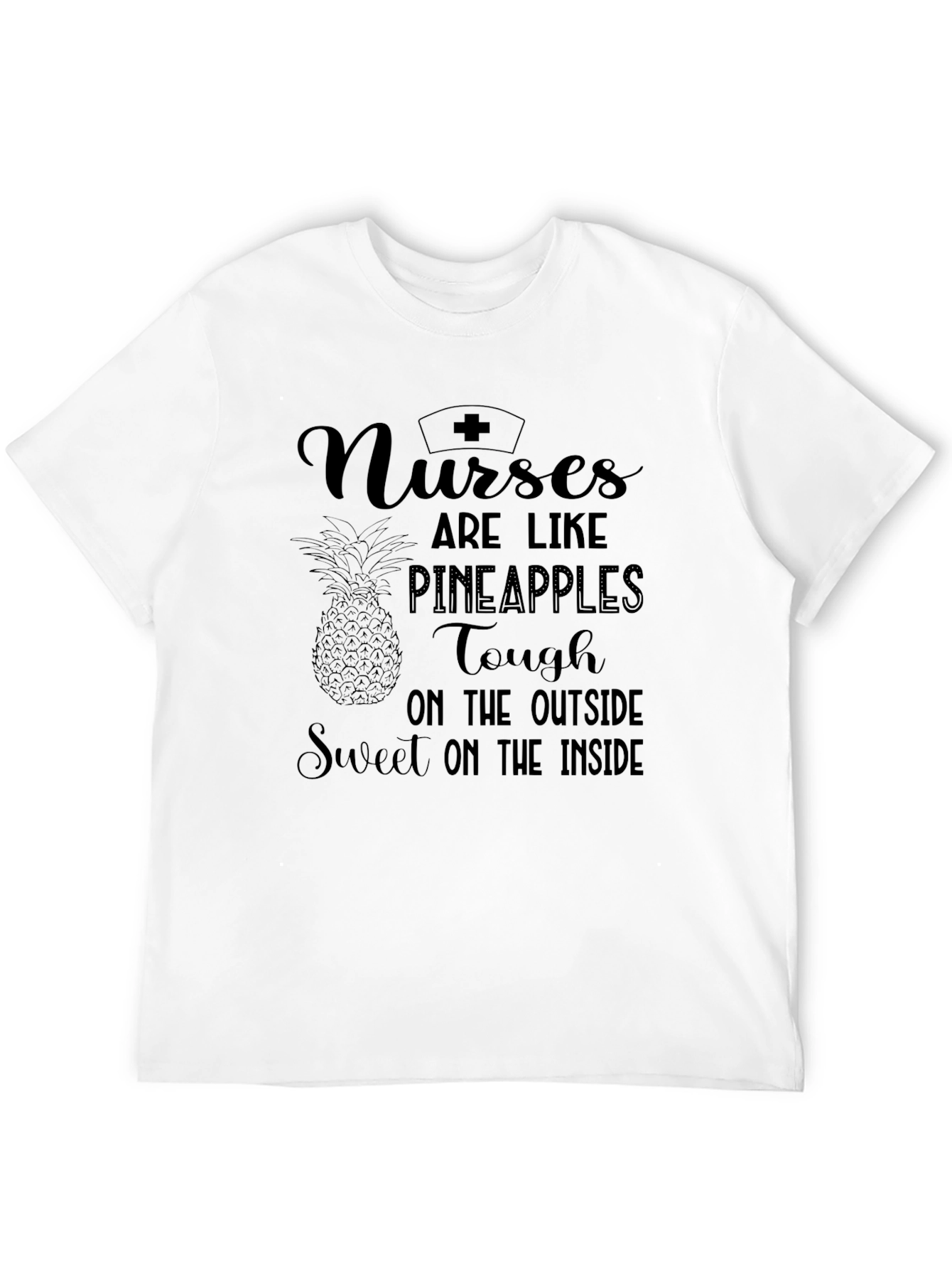 Black Nurses are Like Pineapples Graphic T-Shirt view 12