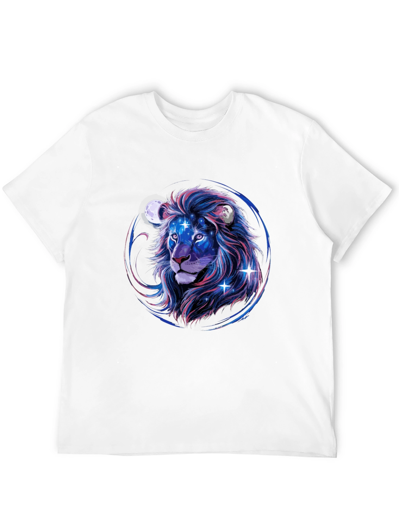 Black Cosmic Lion Graphic Tee - Black view 12