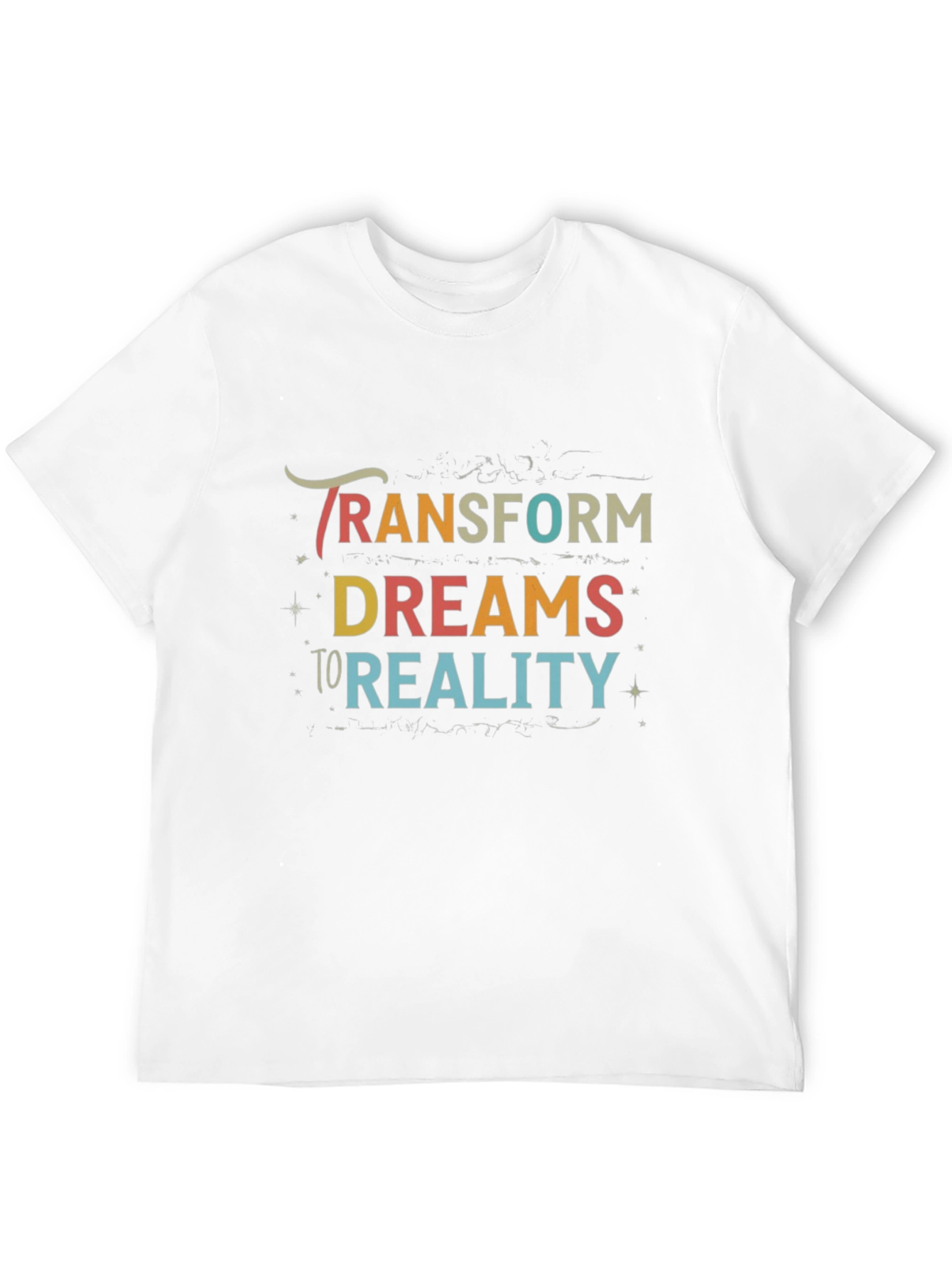 Black Transform Dreams to Reality T-Shirt view 12