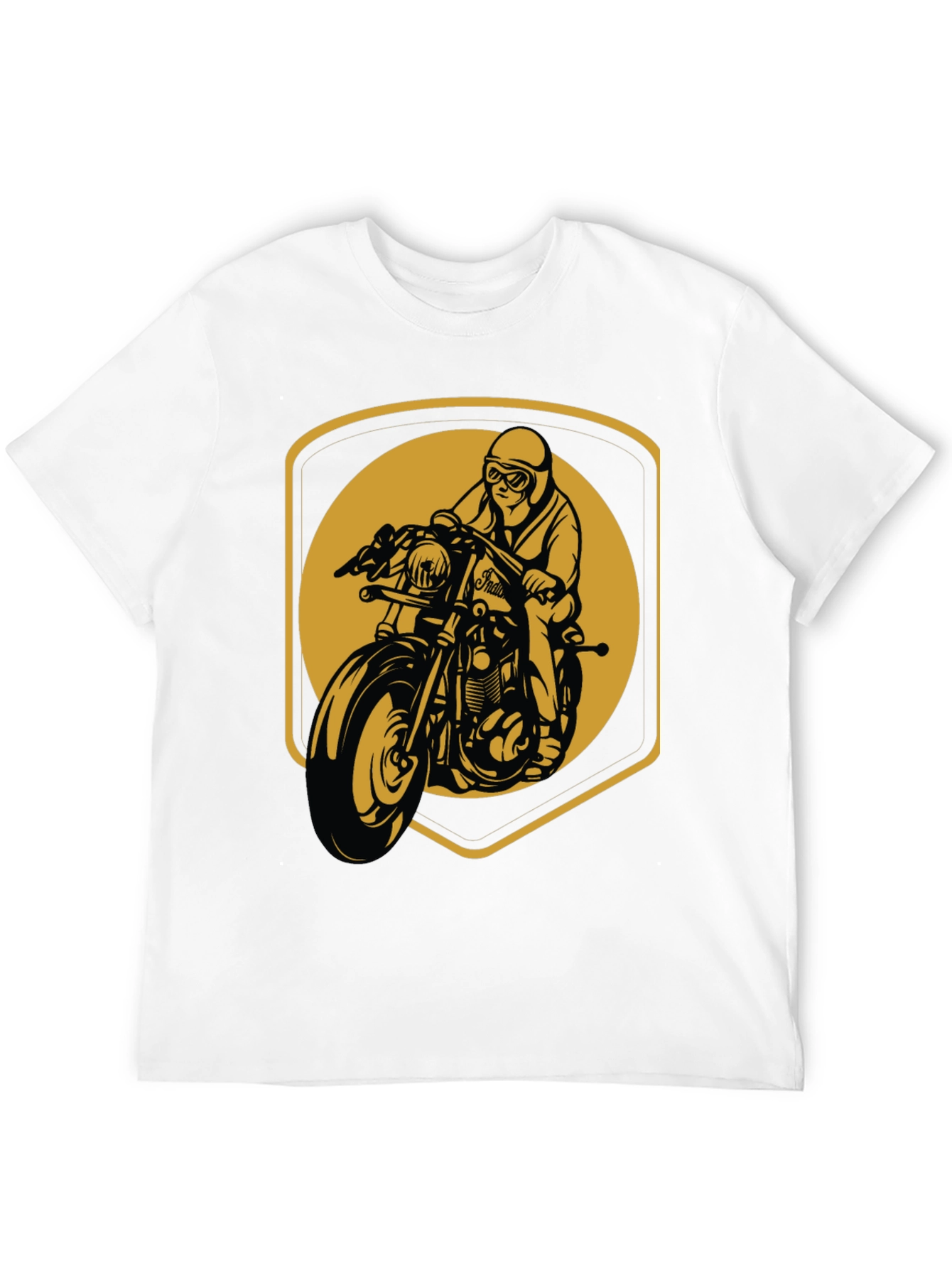 Black Motorcycle Rider Graphic T-Shirt - Vintage Style view 12