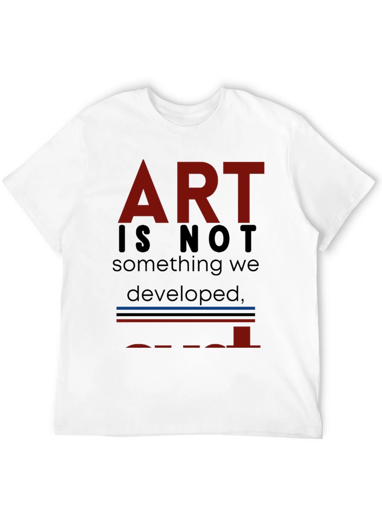 Black Art is Not... T-Shirt - Unique Artistic Statement view 12
