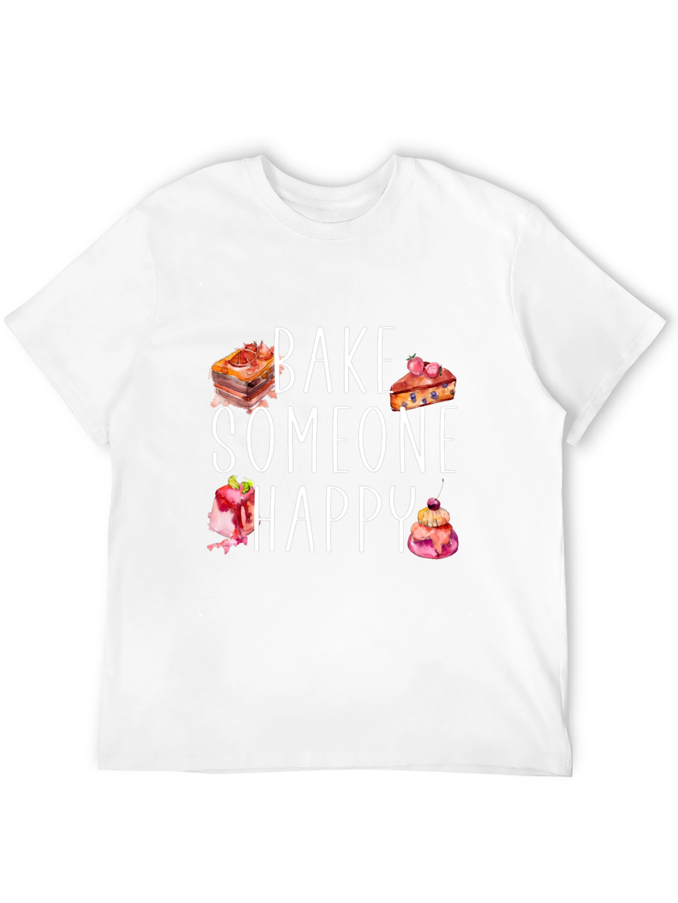 Black Bake Someone Happy Graphic Tee view 12