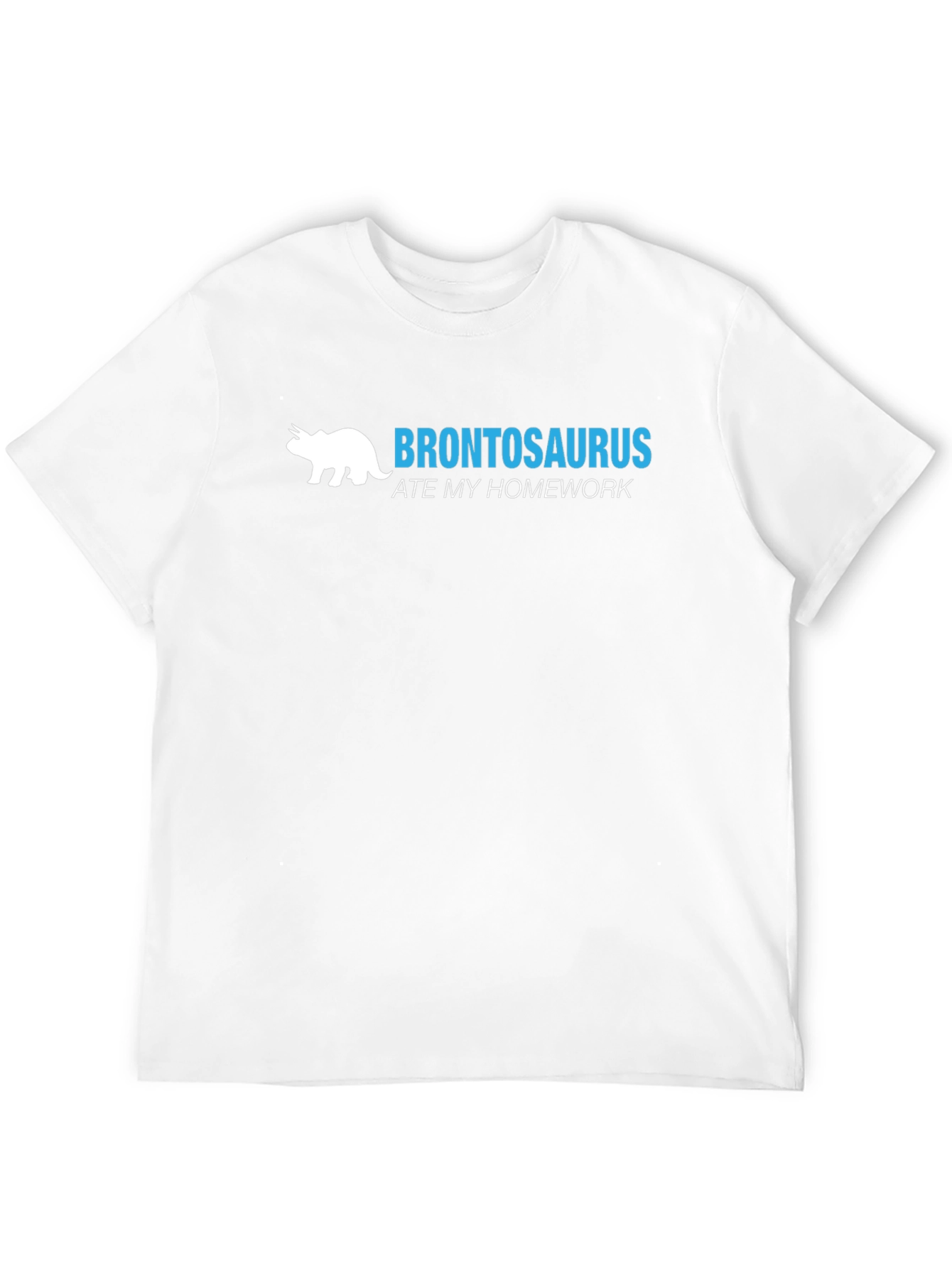 Black Brontosaurus Ate My Homework T-Shirt view 12