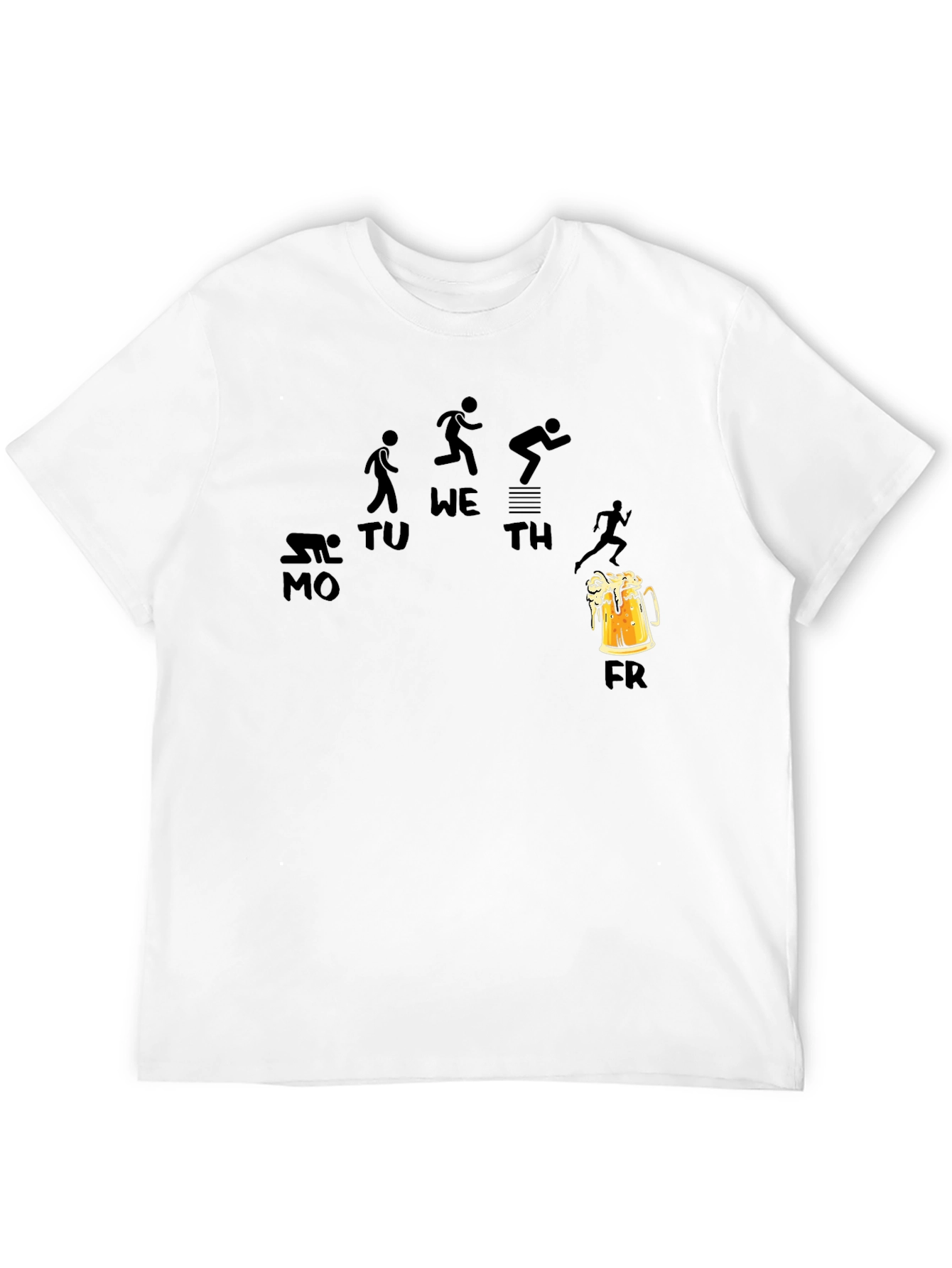 Black Workout to Beer Friday T-Shirt view 12