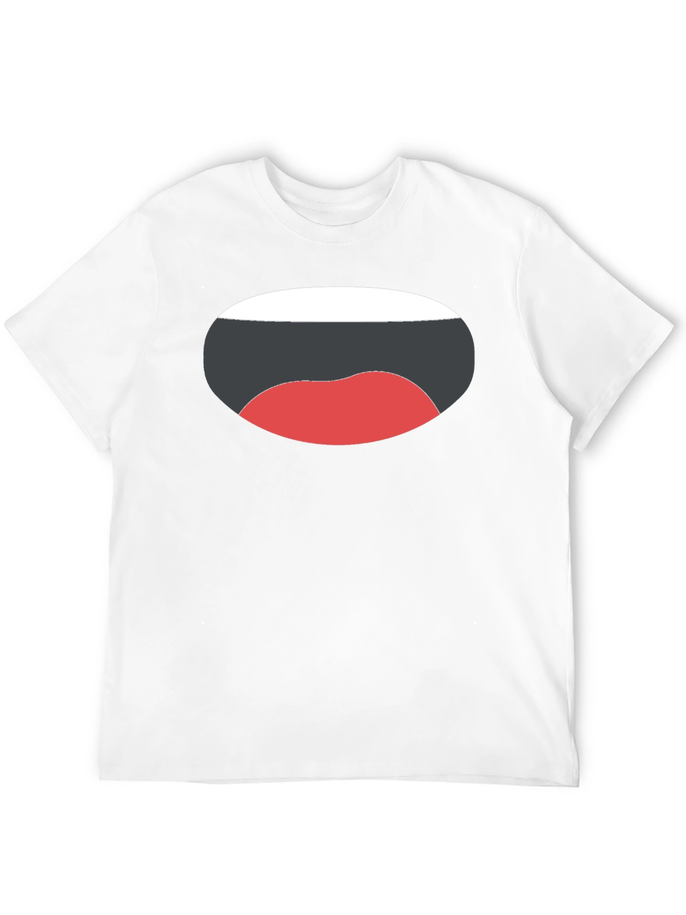 Black Funny Mouth Graphic Black T-Shirt view 12