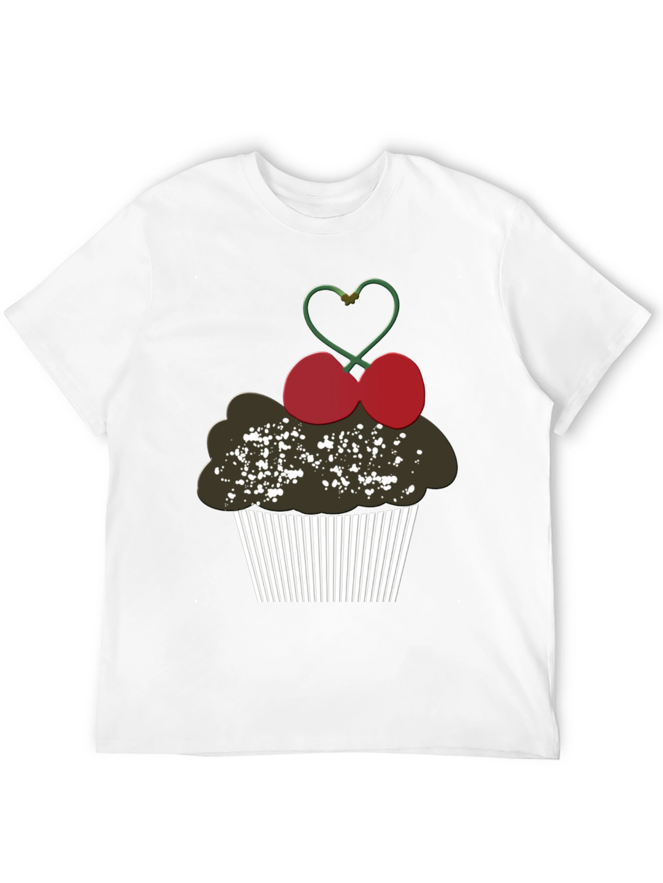 Black Cupcake Graphic Tee - Sweet Treat Shirt view 12