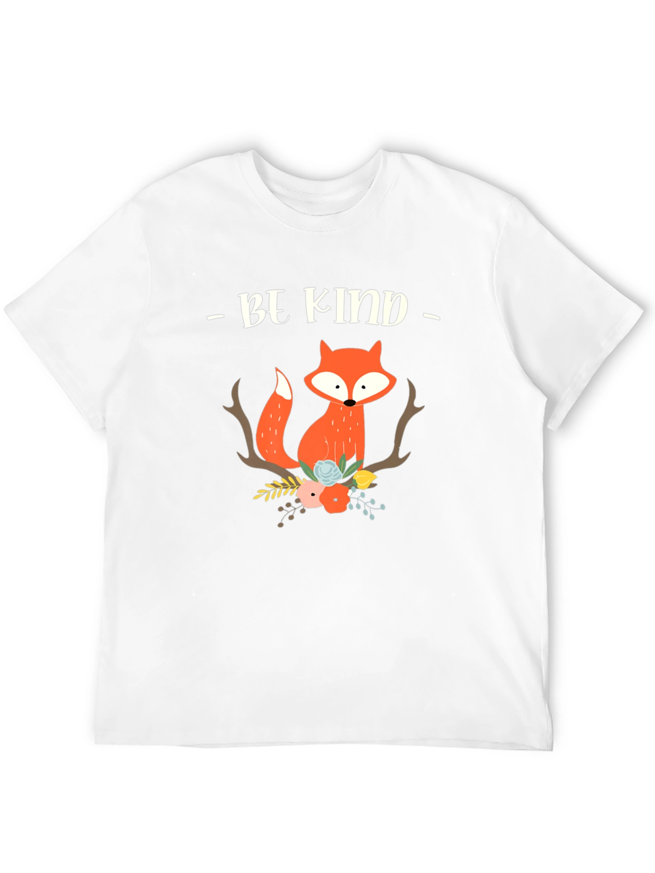 Black Be Kind Fox Graphic Tee - Unisex Soft Cotton view 12