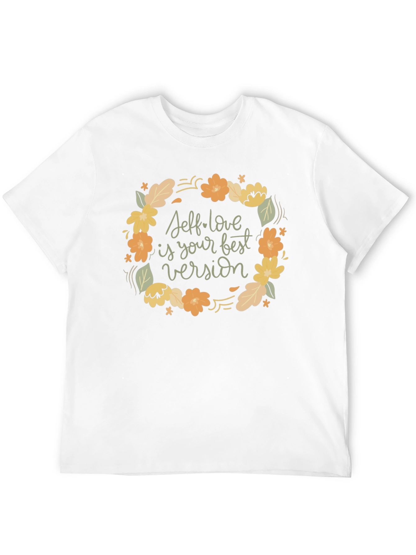 Black Self-Love Graphic Tee - Black Crew Neck T-Shirt view 12