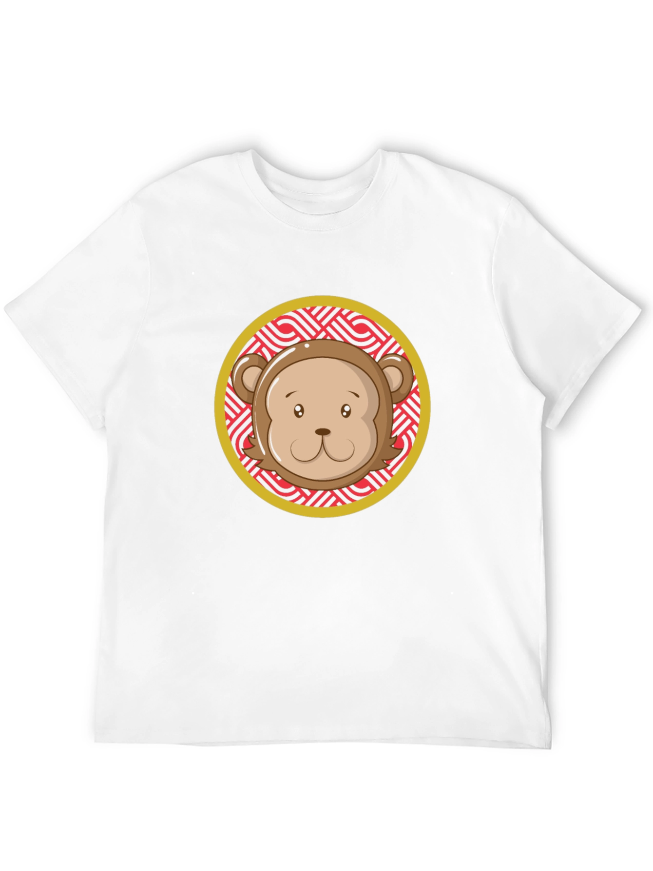Black Monkey Face Graphic Tee - Black Crew Neck view 12