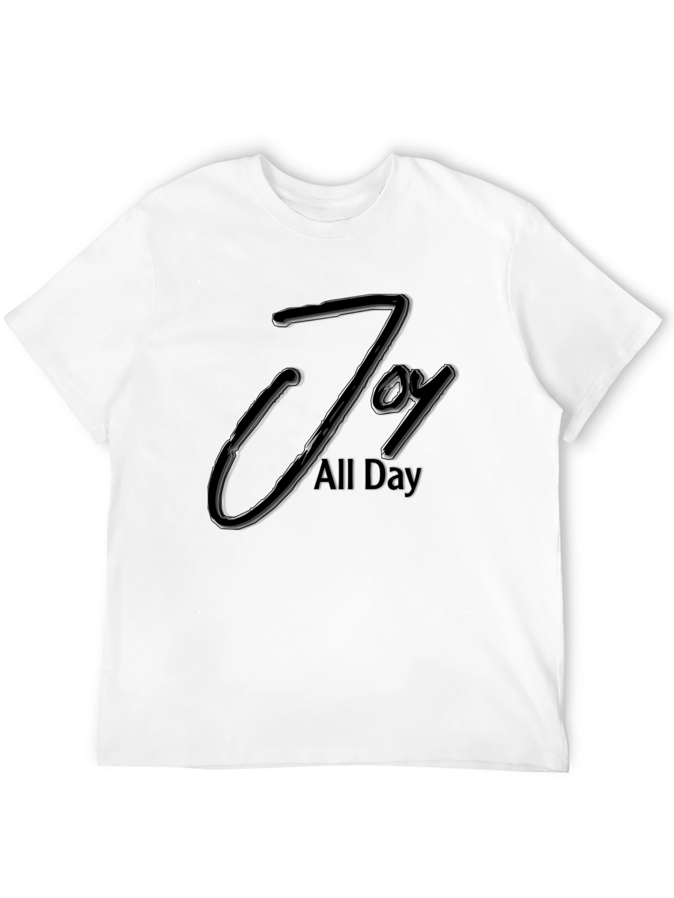 Black Joy All Day Black Graphic Tee - Modern Style view 12