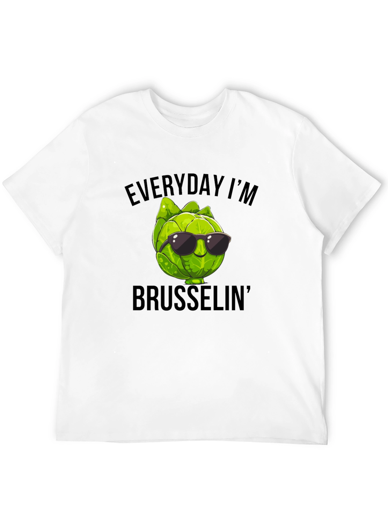 Black Everyday I'm Brusselin' T-Shirt view 12