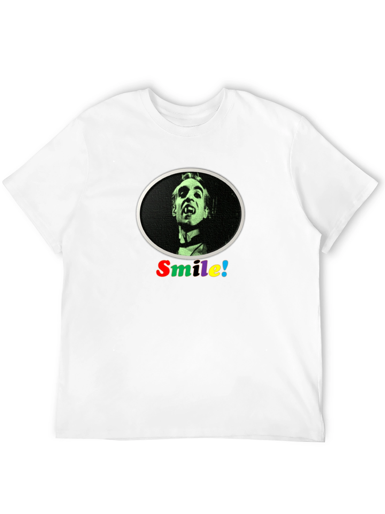Black Smile Vampire Tee - Unisex Graphic T-Shirt view 12