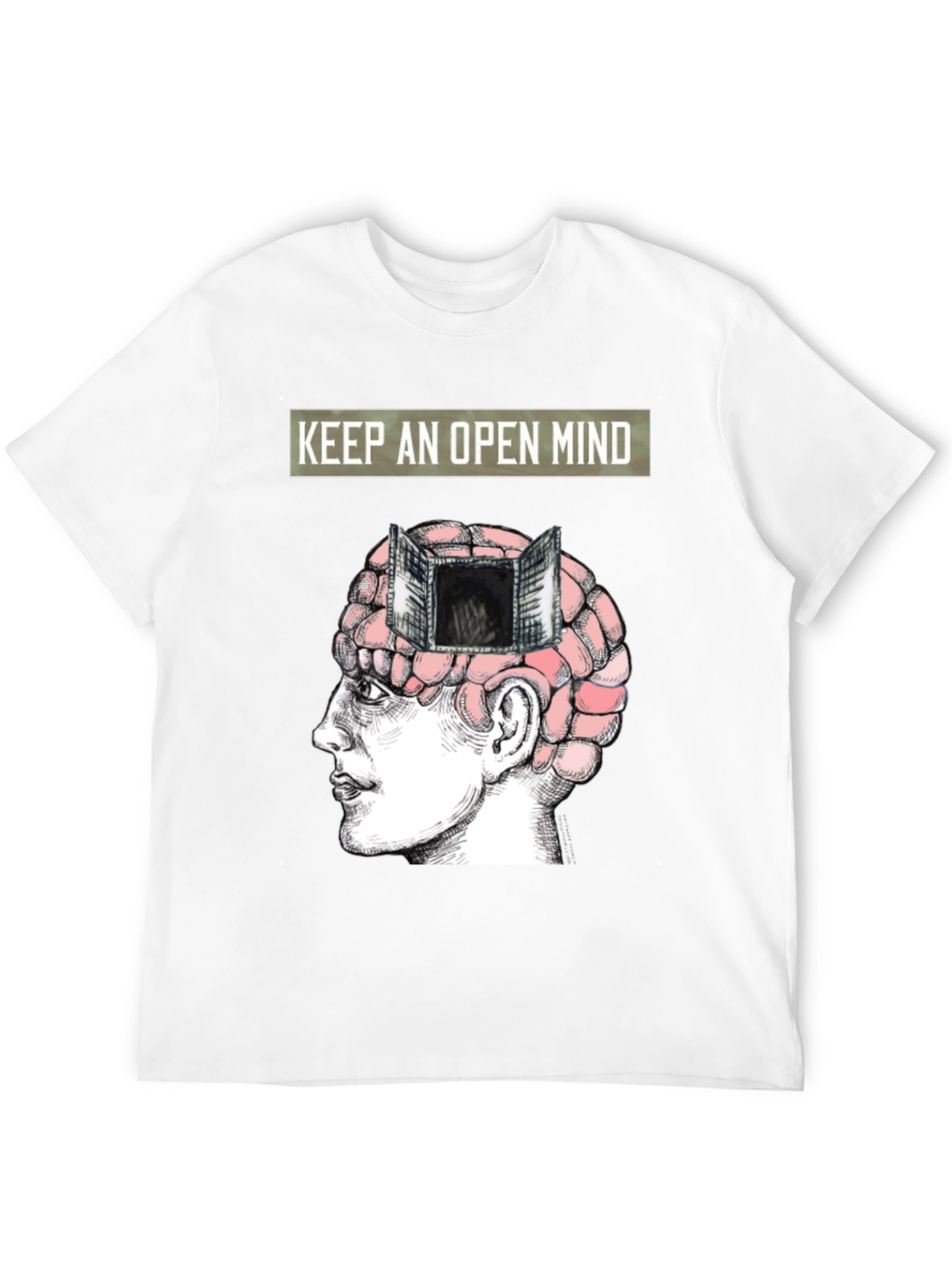 Black Open Mind T-Shirt - Express Yourself view 12