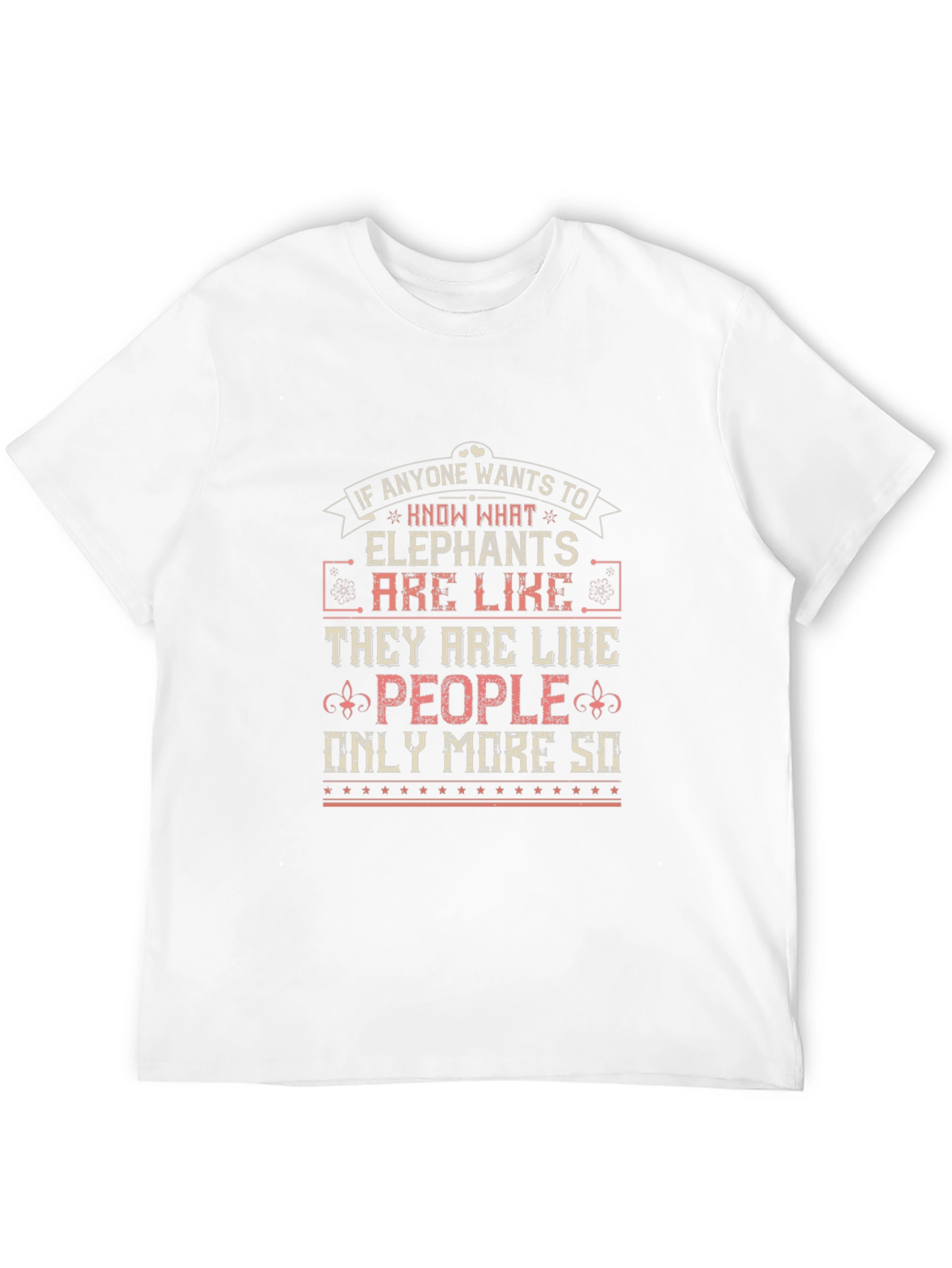Black Elephant People Funny Graphic T-Shirt view 12