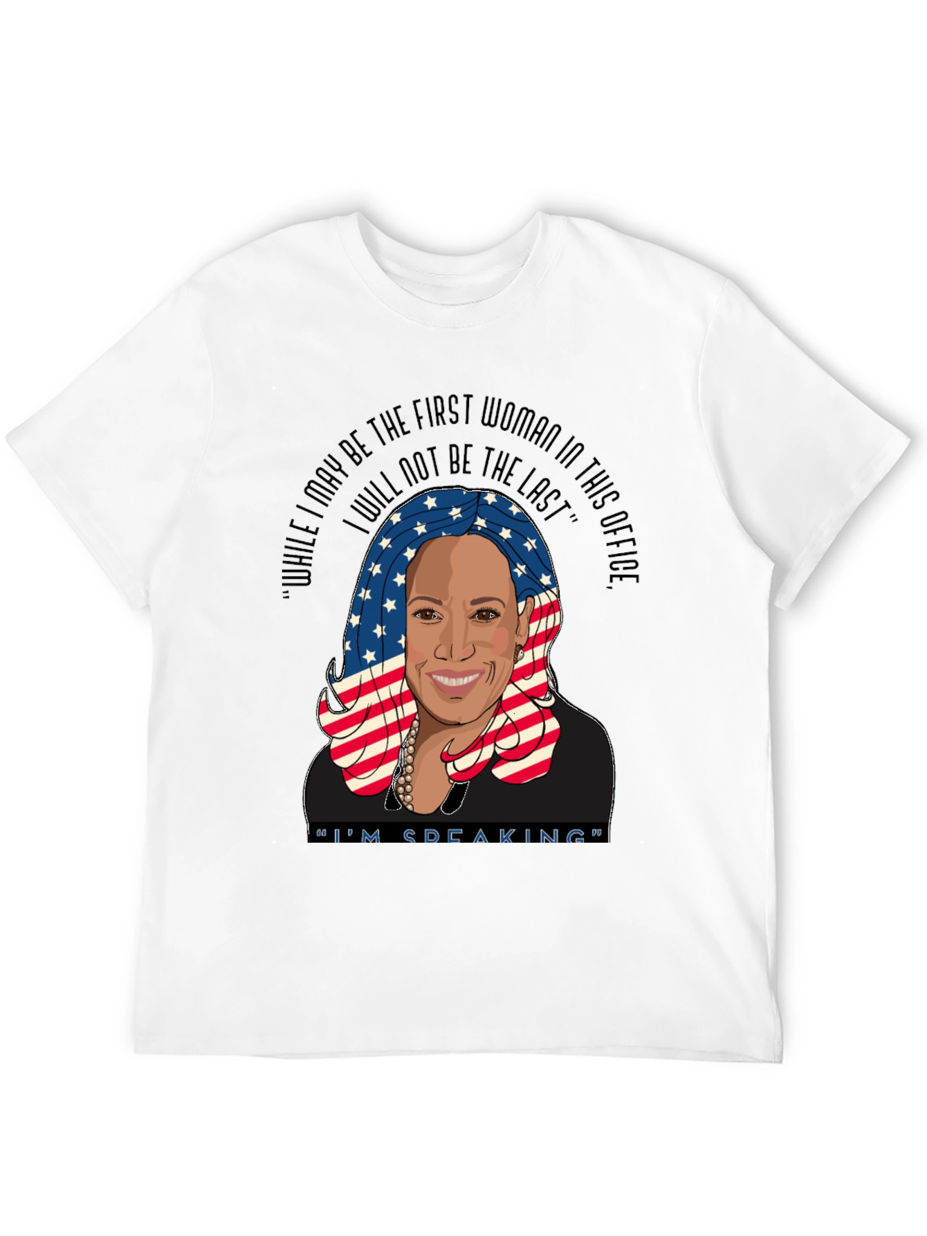 Black Kamala Harris "I'm Speaking" Graphic Tee view 12