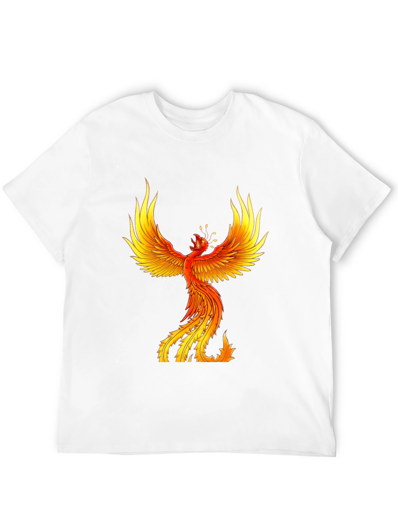 Black Fiery Phoenix Graphic Tee - Bold Black view 12