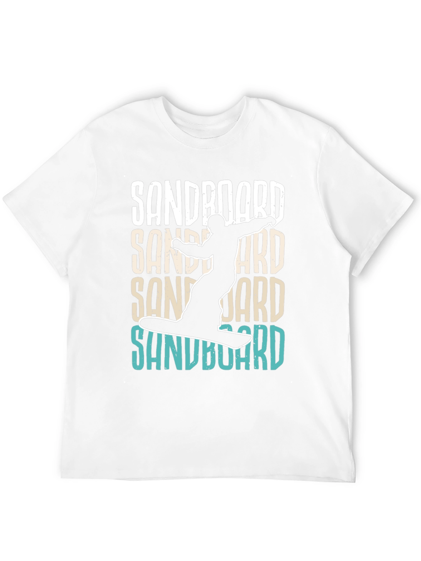 Black Sandboard T-Shirt - Unique Sandboarding Design view 12