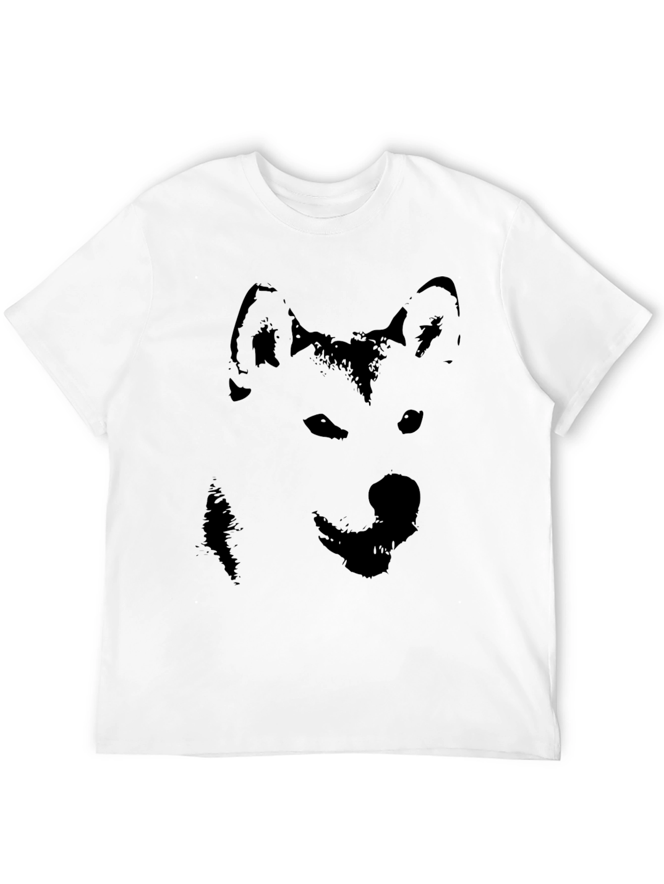 Black Black Husky Silhouette Graphic T-Shirt view 12