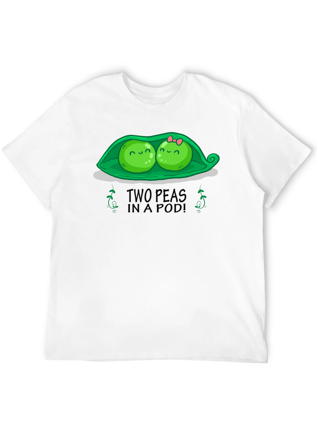Black Two Peas in a Pod Graphic T-Shirt view 12