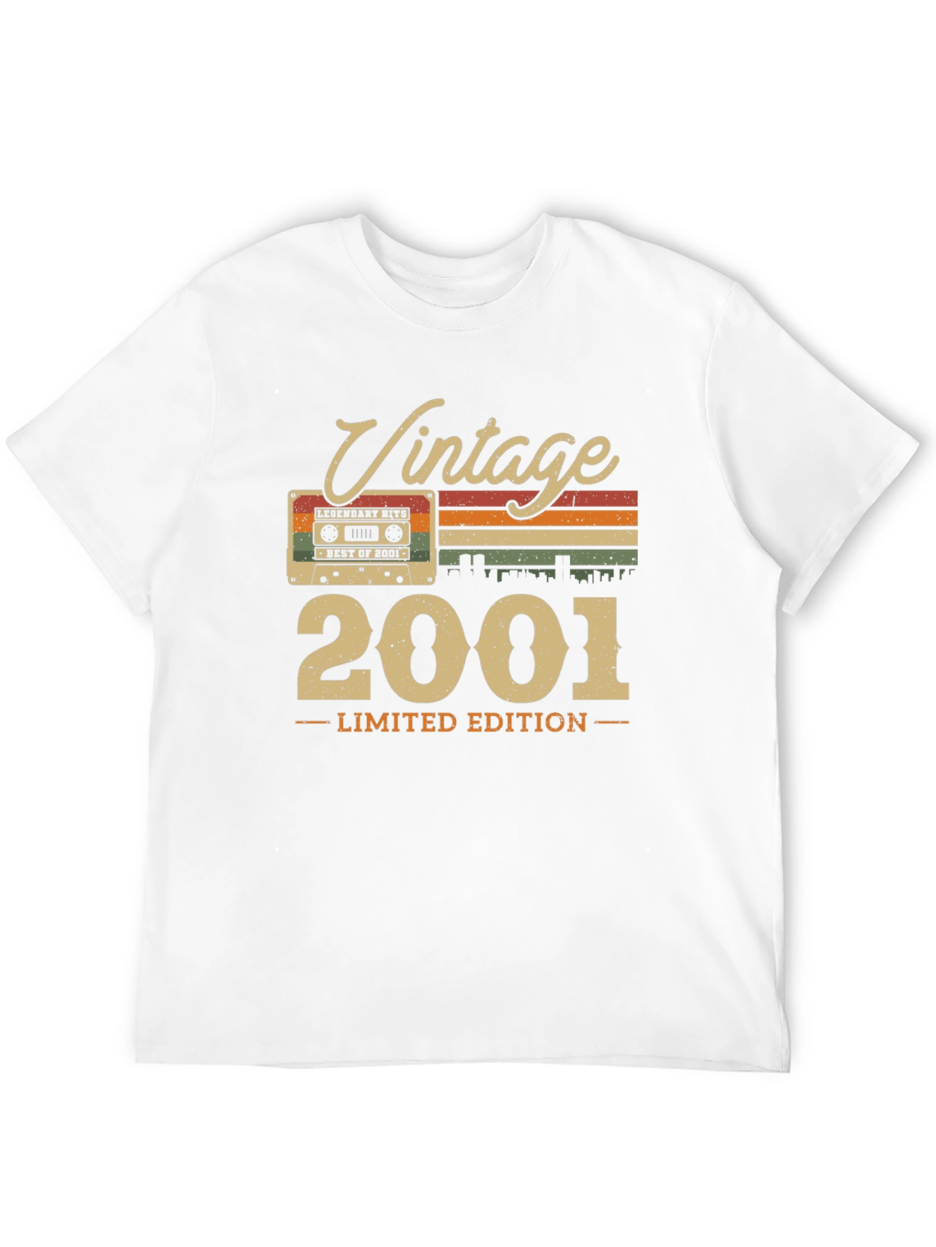 Black Vintage 2001 Limited Edition Cassette Tape T-Shirt view 12