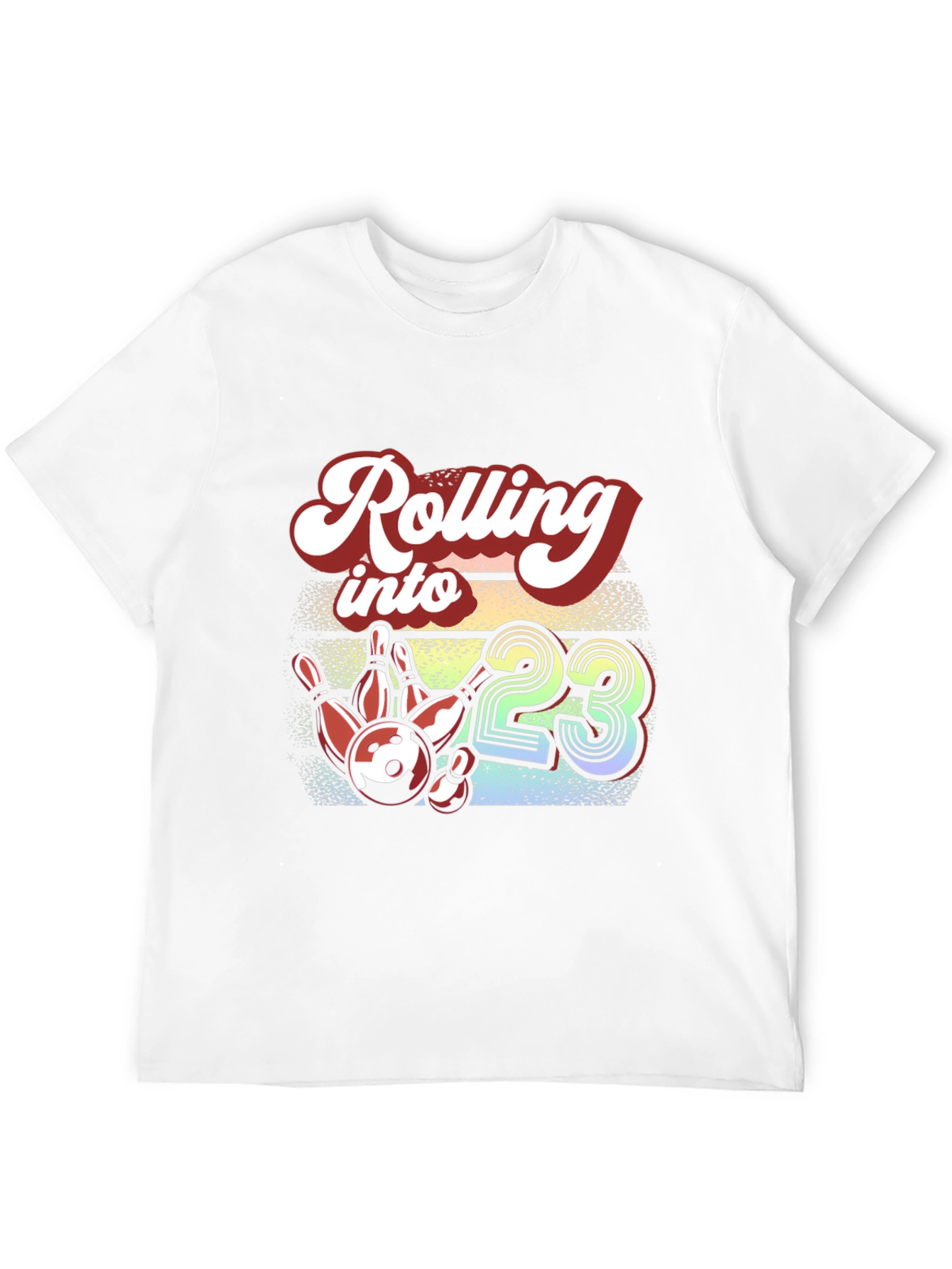 Black Rolling into 23 Bowling Graphic Tee view 12