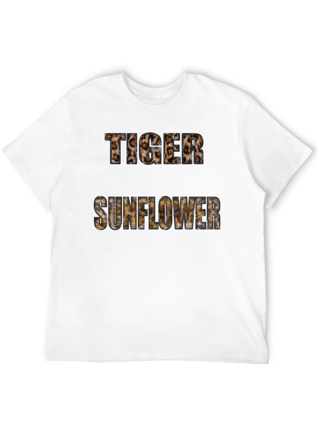 Black Tiger Sunflower Graphic Print Tee - Black view 12