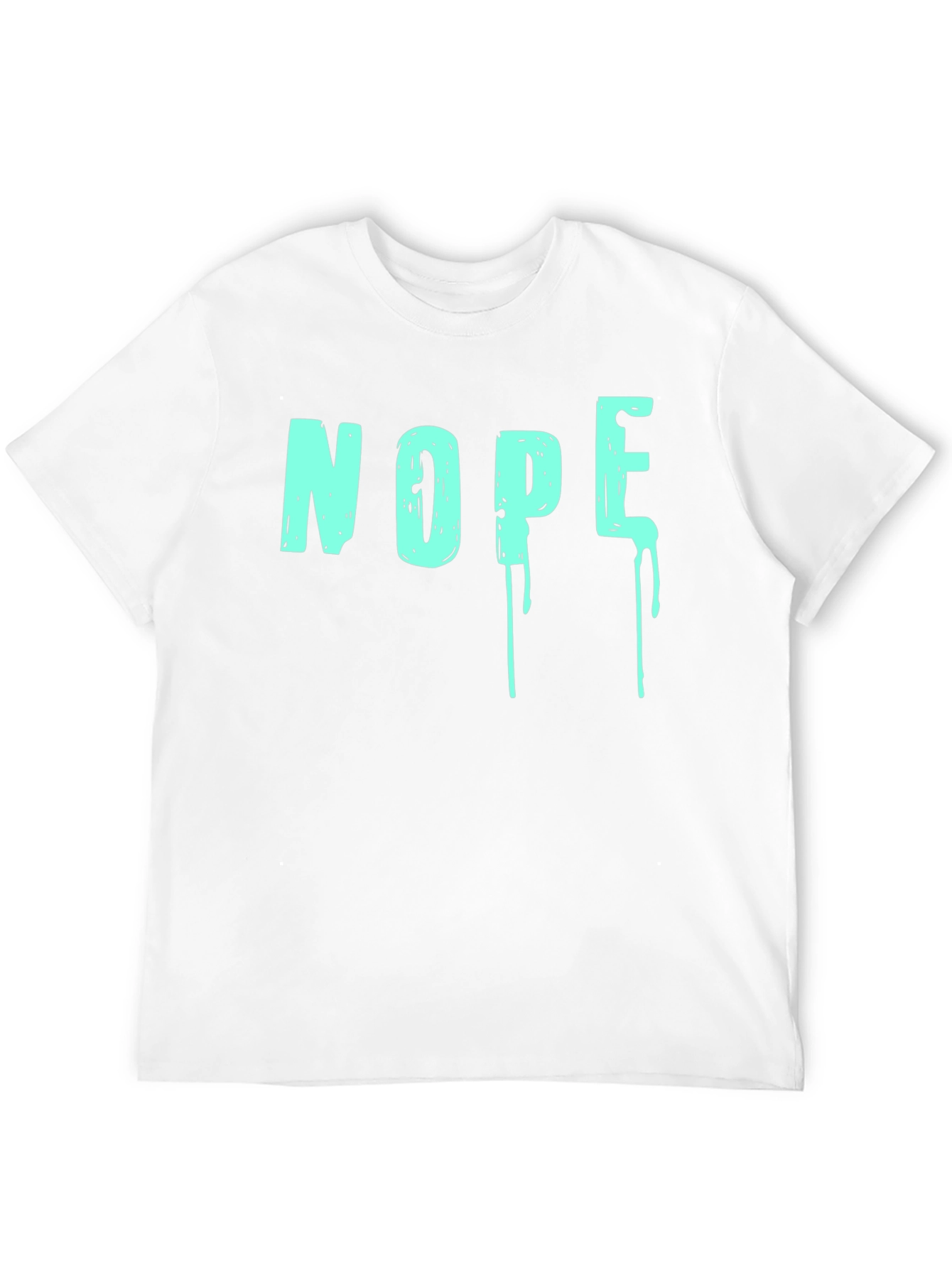 Black Nope Graphic T-Shirt - Men's Crew Neck view 12