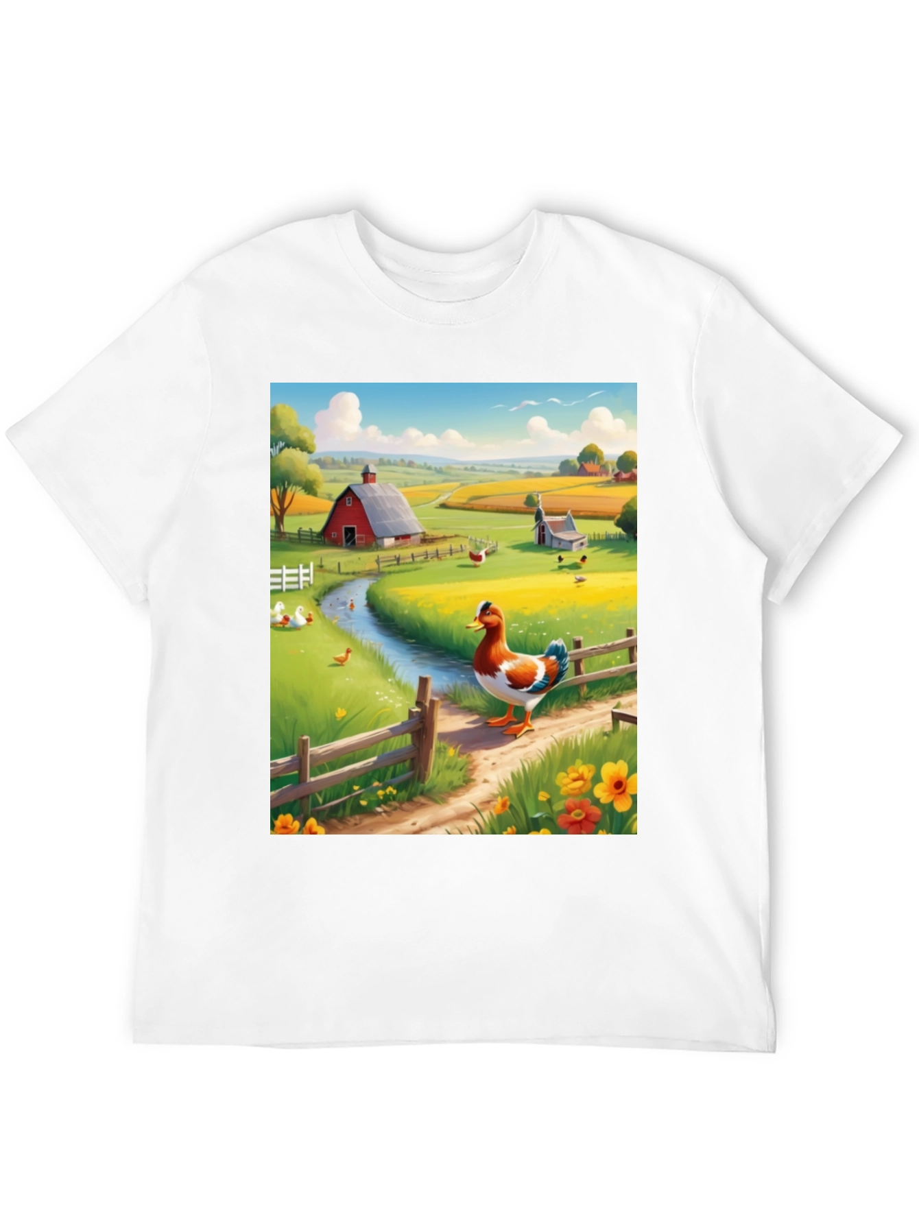 Black Farm Duck Graphic Tee - Countryside Charm view 12