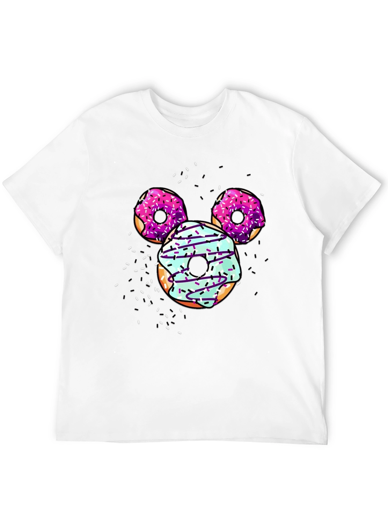 Black Donut Mickey Mouse T-Shirt view 12