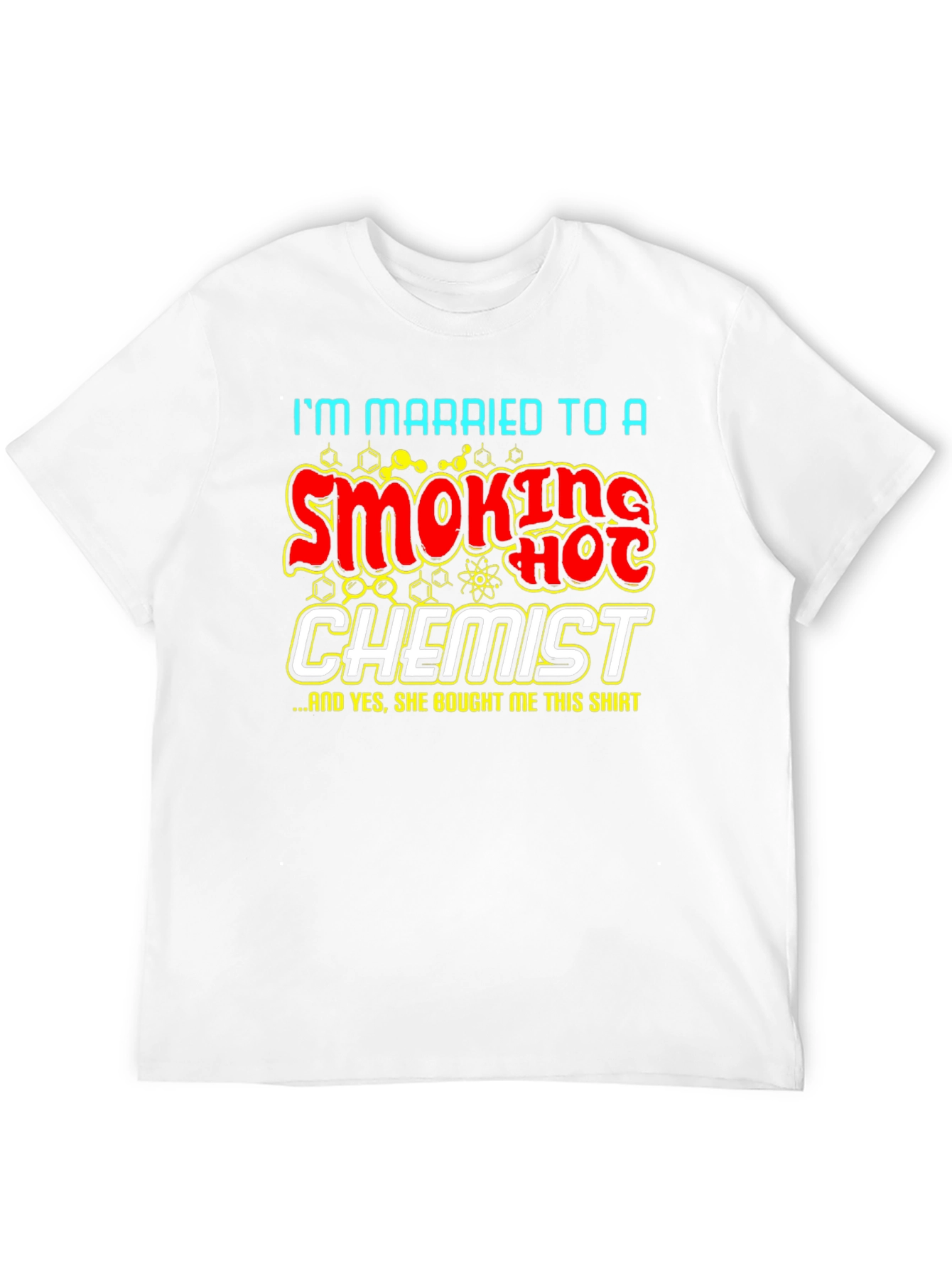 Black Funny Chemistry T-Shirt: Smoking Hot Chemist Gift view 12