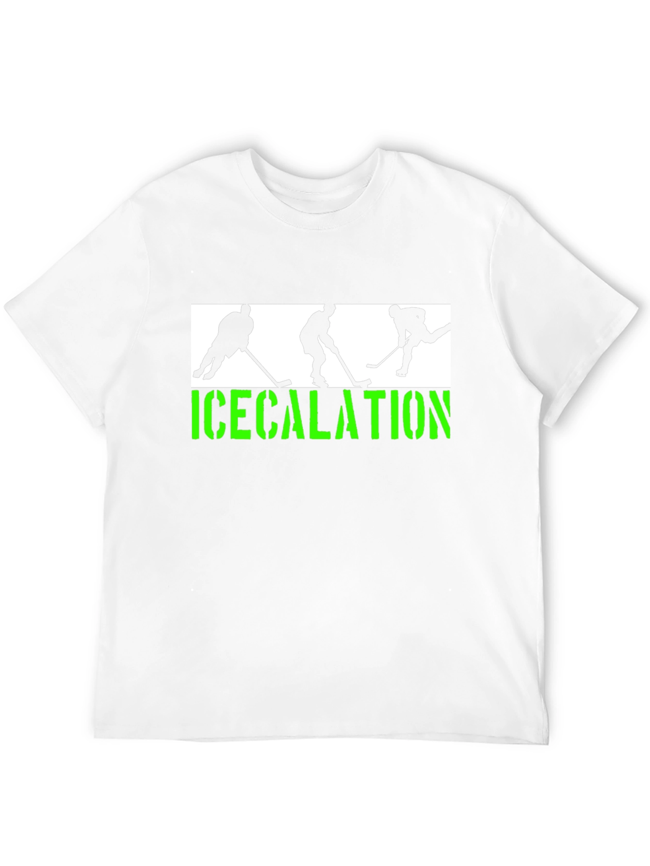 Black Icecalation Hockey Graphic T-Shirt view 12