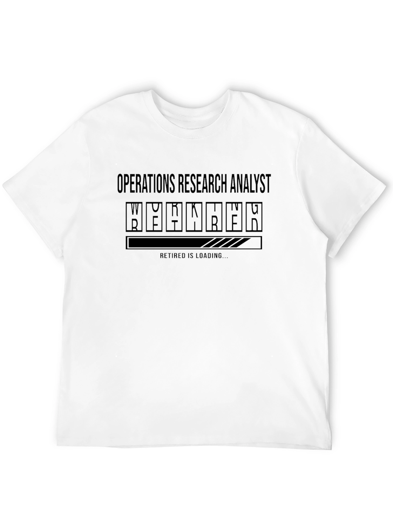 Black Operations Research Analyst Retirement Loading T-Shirt view 12
