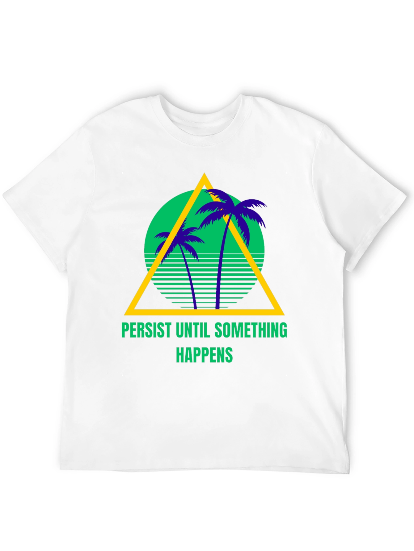 Black Persist Until Something Happens Graphic Tee view 12