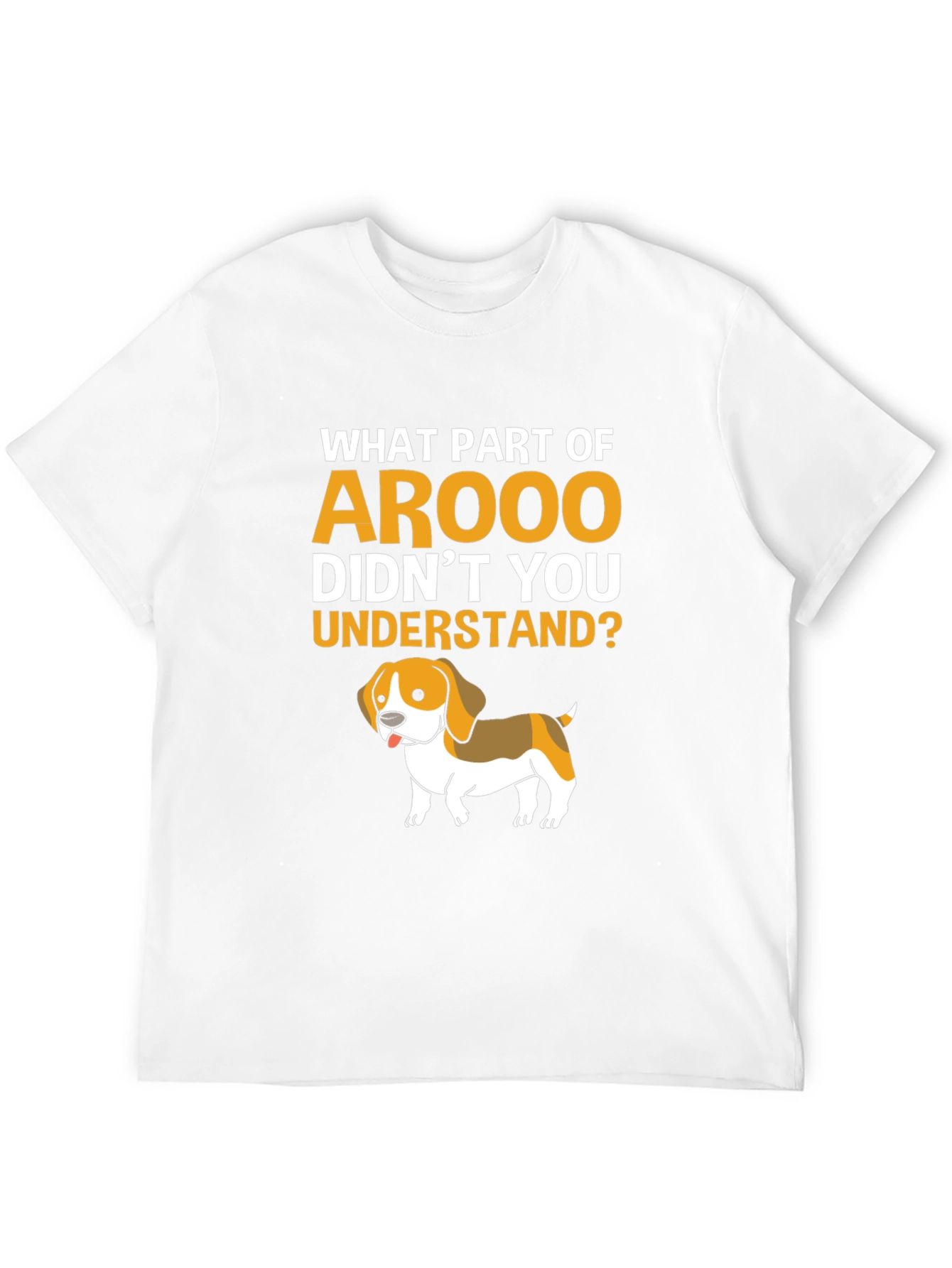 Arooo Dog Graphic T-Shirt - Humor Tee - 12
