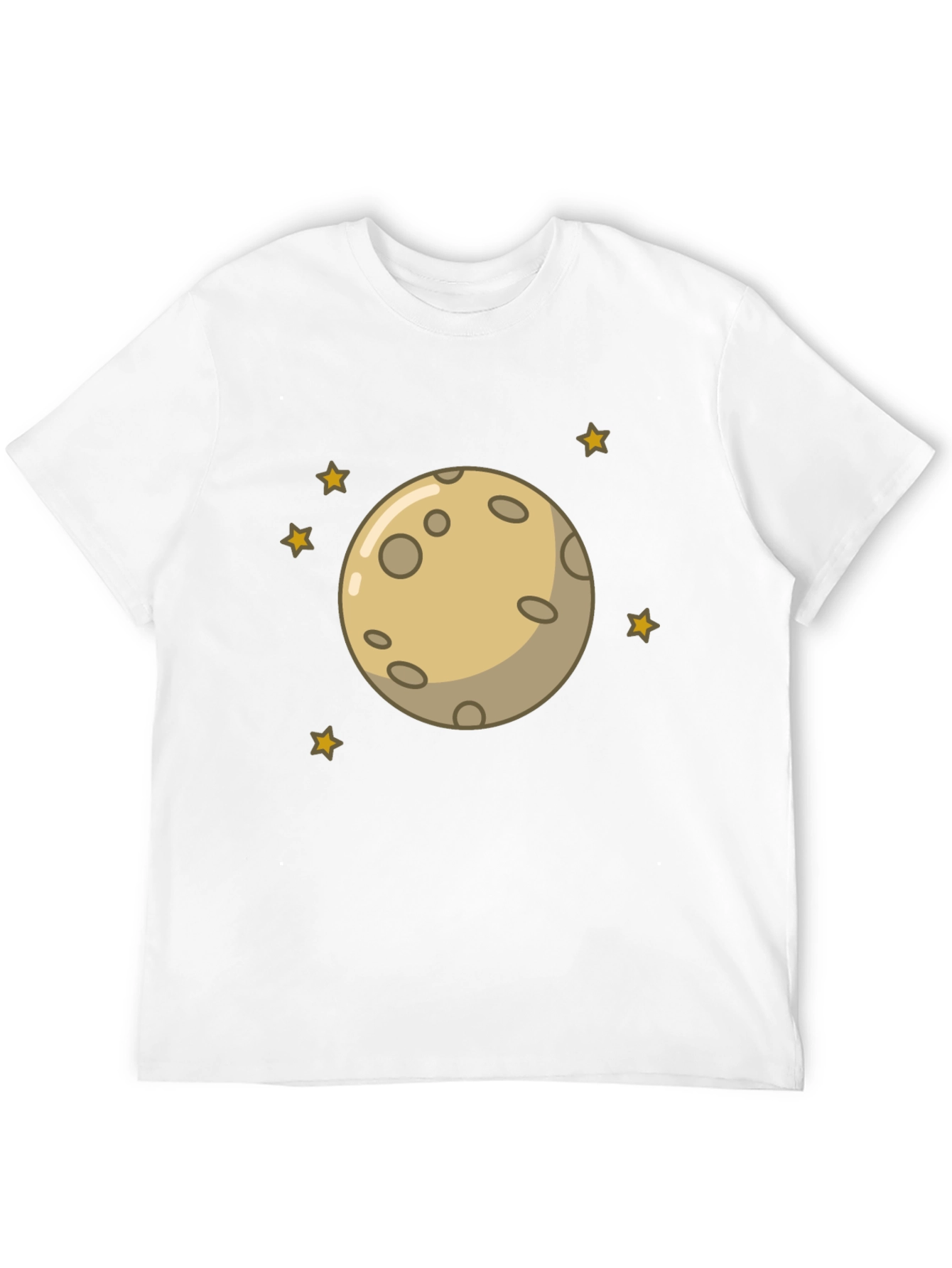 Black Moon and Stars Graphic Black T-Shirt view 12