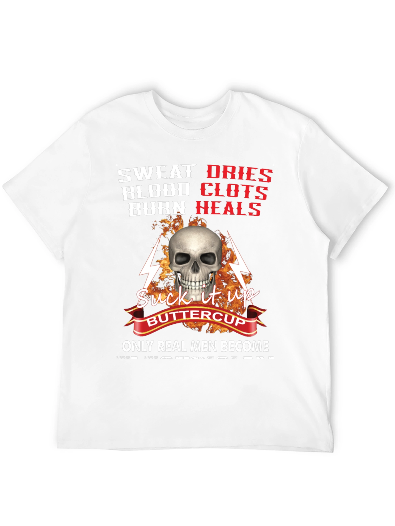 Black Sweat Blood Burn Graphic T-Shirt view 12