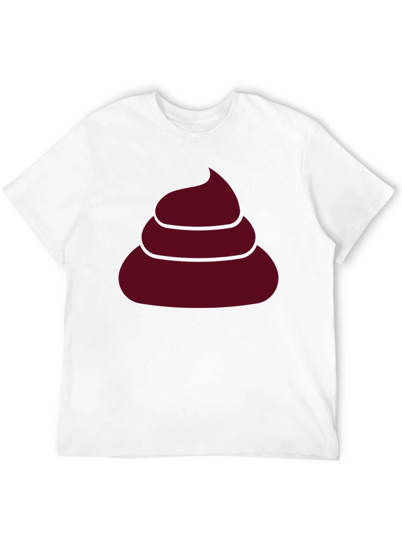 Black Novelty Poop Emoji Graphic Black T-Shirt view 12