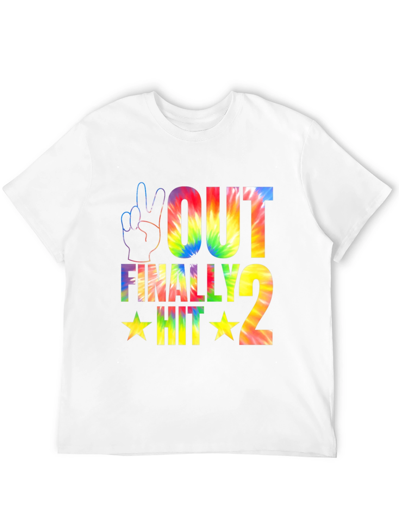 Black Peace Out Finally Hit 2 Tie Dye T-Shirt view 12