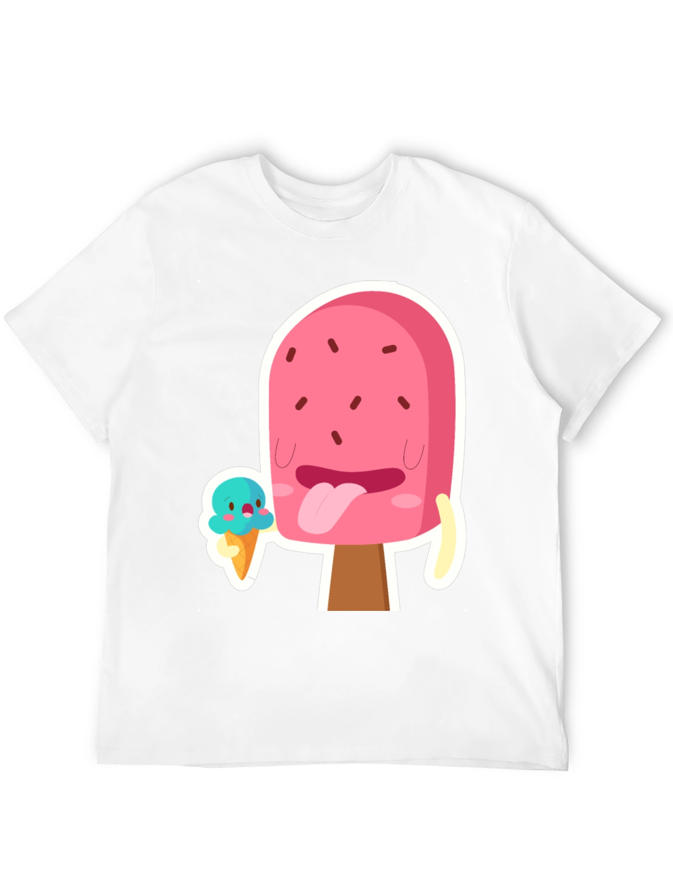 Black Cartoon Popsicle Graphic T-Shirt view 12