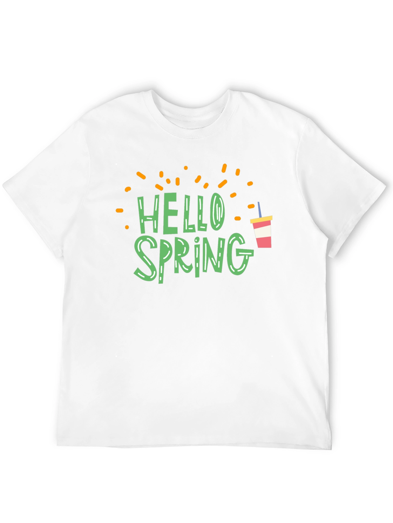 Hello Spring Graphic Tee - Black - 12