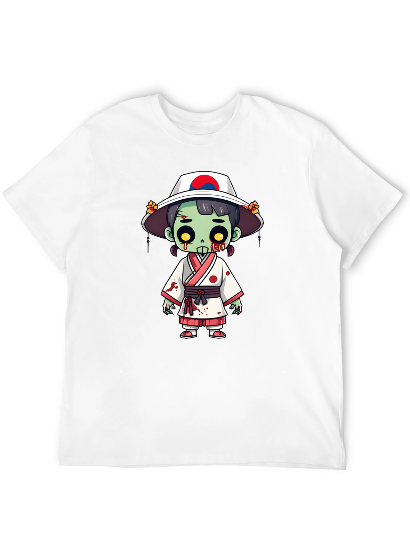 Black Zombie Girl T-Shirt - Spooky Korean Style view 12