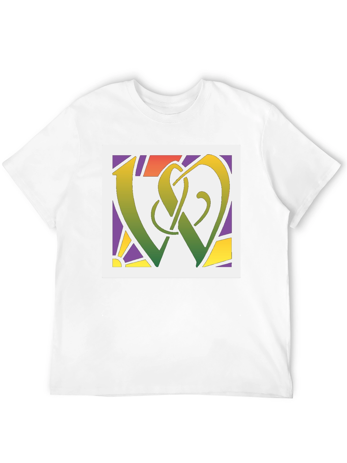 Black Abstract Symbol Graphic Tee - Modern Style view 12